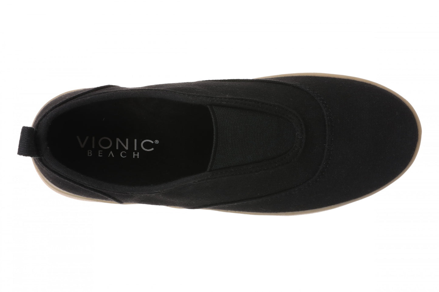 Vionic Cobalt Women's Orthotic Arch Support Comfort Slip-On Sneaker - Black/gum - Top