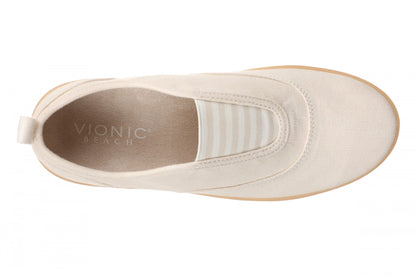 Vionic Cobalt Women's Orthotic Arch Support Comfort Slip-On Sneaker - Parchment/gum - Top
