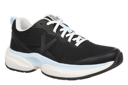 Vionic Walk Quest Women's Lightweight Comfort Orthotic Arch Support Walking Shoes - Black - Angle main