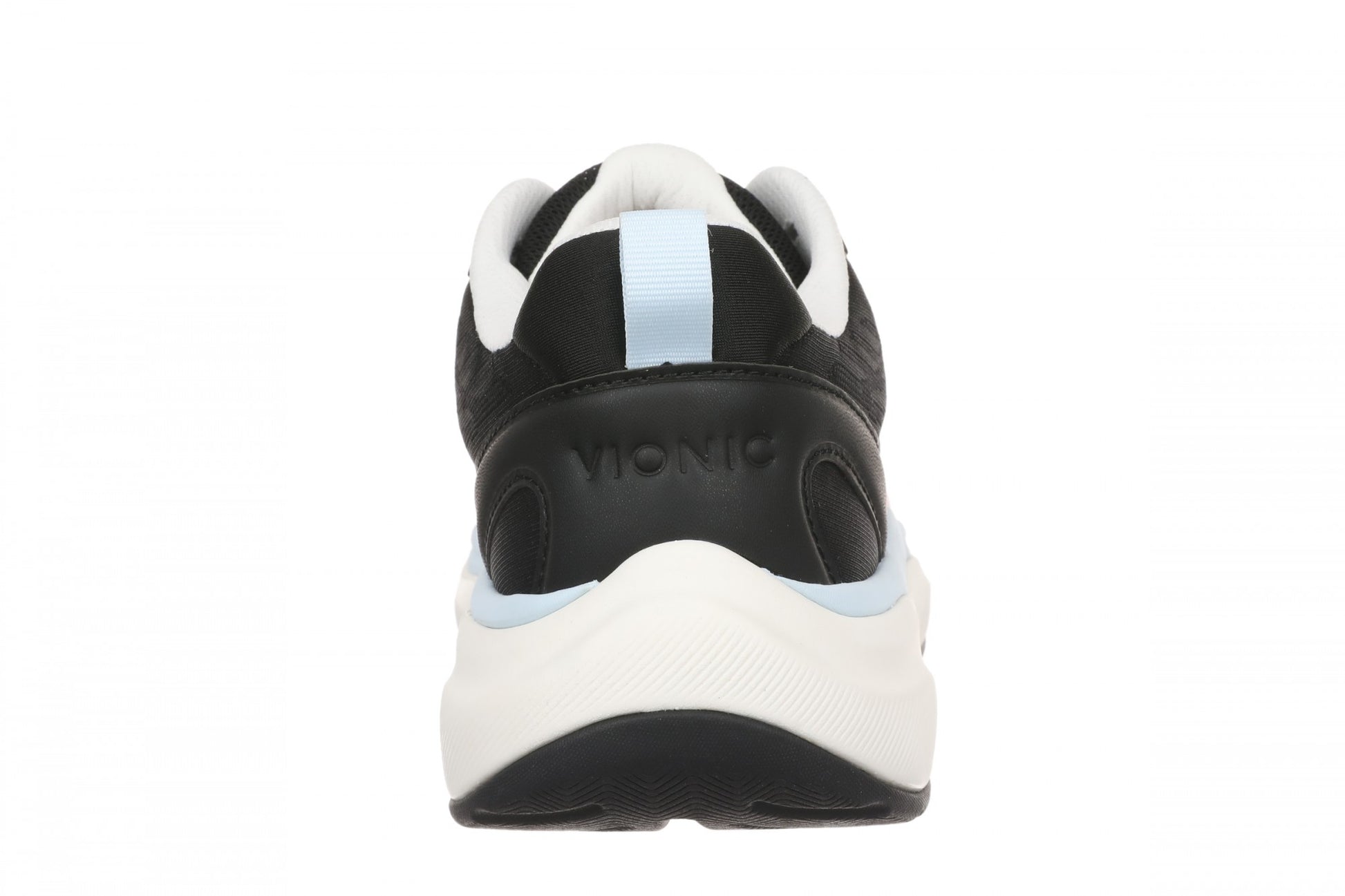 Vionic Walk Quest Women's Lightweight Comfort Orthotic Arch Support Walking Shoes - Black - Back