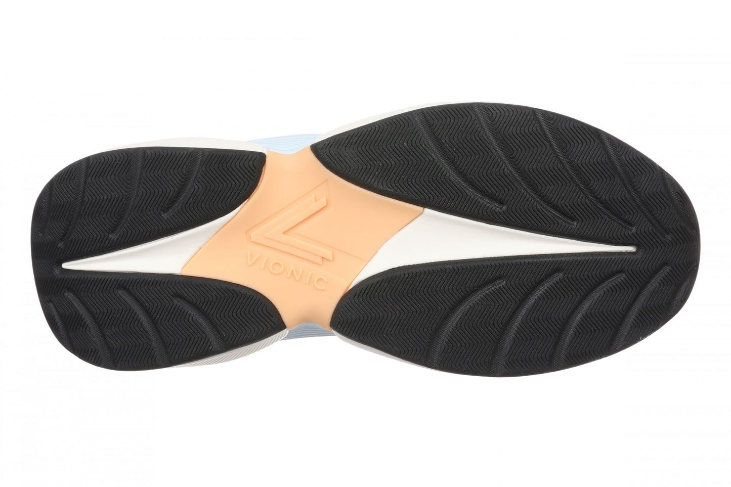 Vionic Walk Quest Women's Lightweight Comfort Orthotic Arch Support Walking Shoes - Black - Bottom