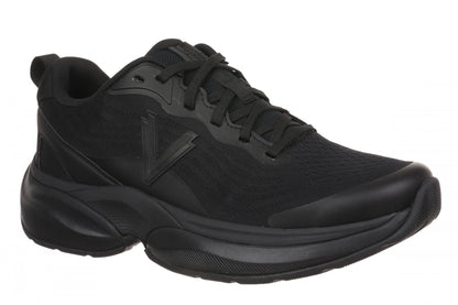 Vionic Walk Quest Women's Lightweight Comfort Orthotic Arch Support Walking Shoes - Black/black - Angle main