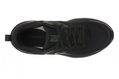 Vionic Walk Quest Women's Lightweight Comfort Orthotic Arch Support Walking Shoes - Black/black - Top
