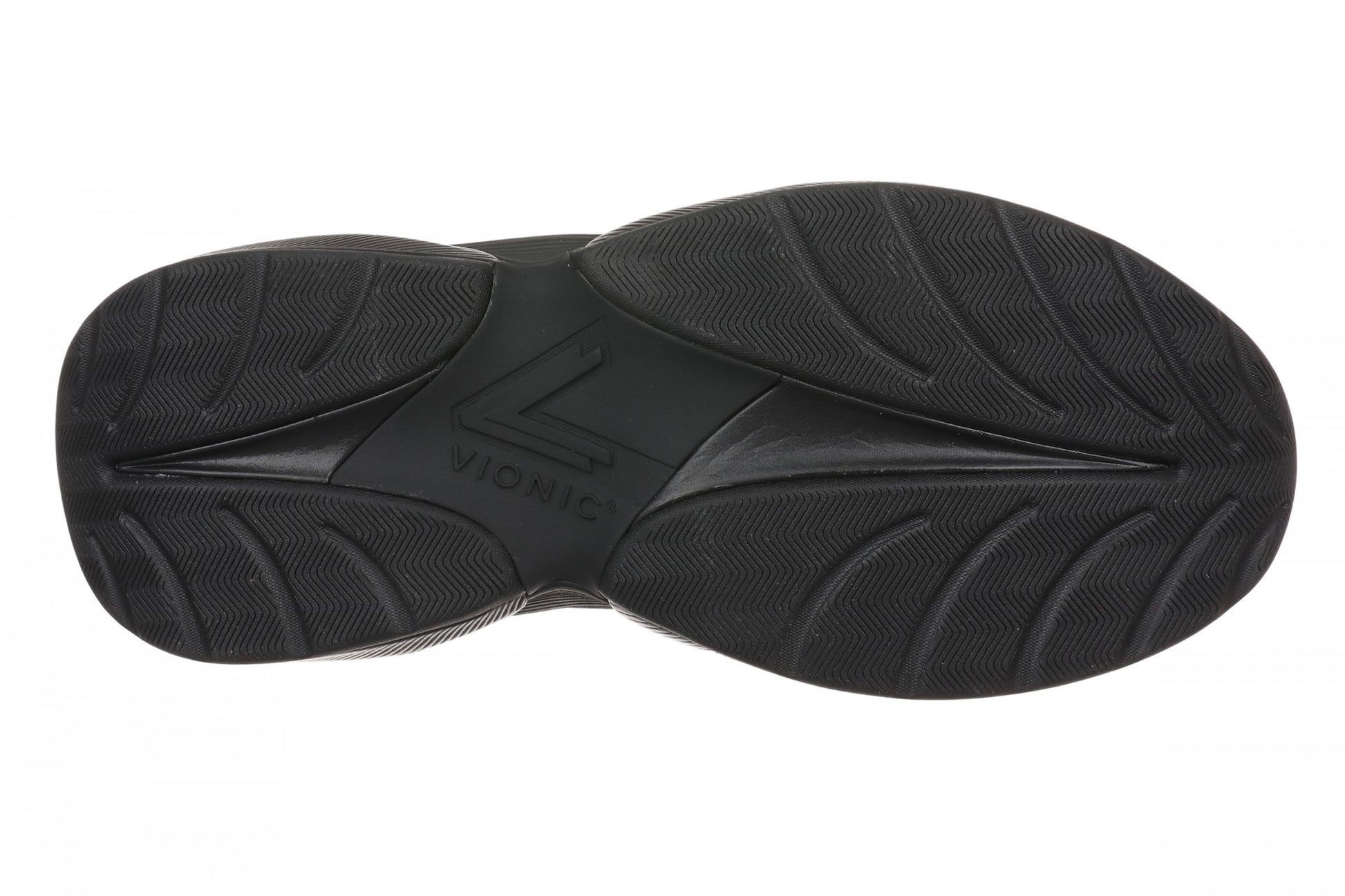 Vionic Walk Quest Women's Lightweight Comfort Orthotic Arch Support Walking Shoes - Black/black - Bottom