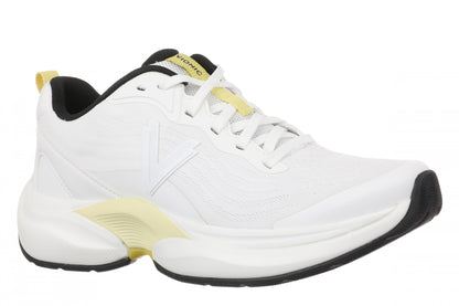 Vionic Walk Quest Women's Lightweight Comfort Orthotic Arch Support Walking Shoes - White/black - Angle main