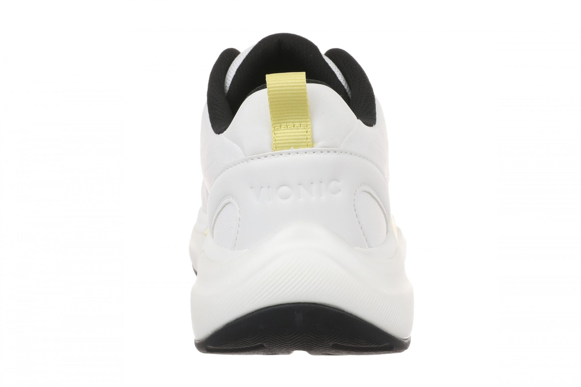 Vionic Walk Quest Women's Lightweight Comfort Orthotic Arch Support Walking Shoes - White/black - Back