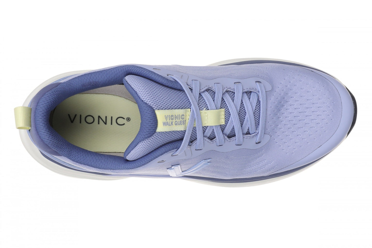 Vionic Walk Quest Women's Lightweight Comfort Orthotic Arch Support Walking Shoes - Easter Egg Purple - Top