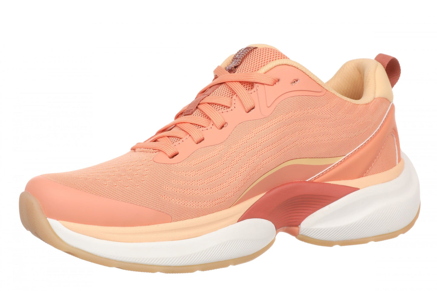 Vionic Walk Quest Women's Lightweight Comfort Orthotic Arch Support Walking Shoes - Shell Coral - Left angle