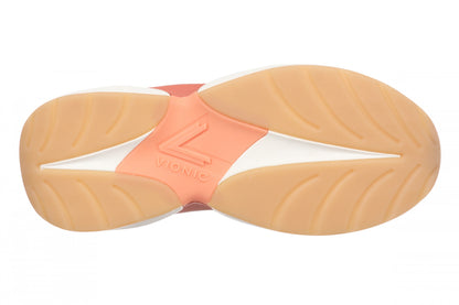 Vionic Walk Quest Women's Lightweight Comfort Orthotic Arch Support Walking Shoes - Shell Coral - Bottom
