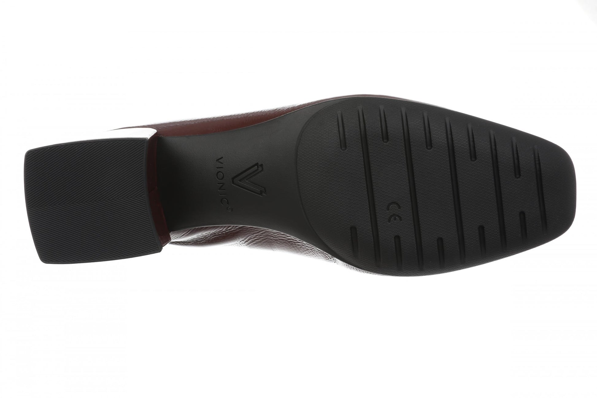 Vionic Ramona Comfort Arch Support Women's Pump Shoe - Redwood Wine - Bottom