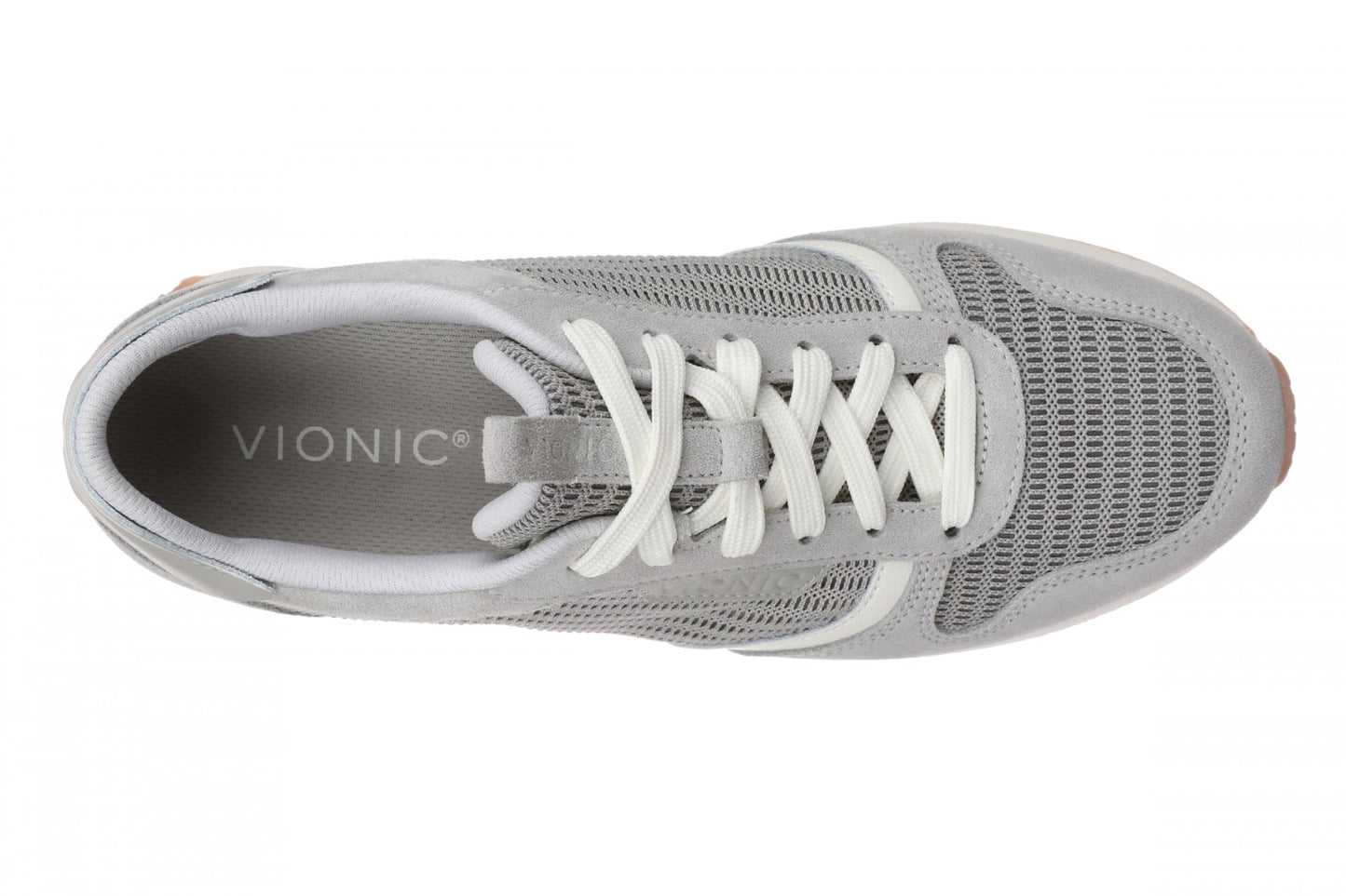 Vionic Monarch Mesh Women's Orthotic Comfort Sneaker with Arch Support - Paloma Grey - Top