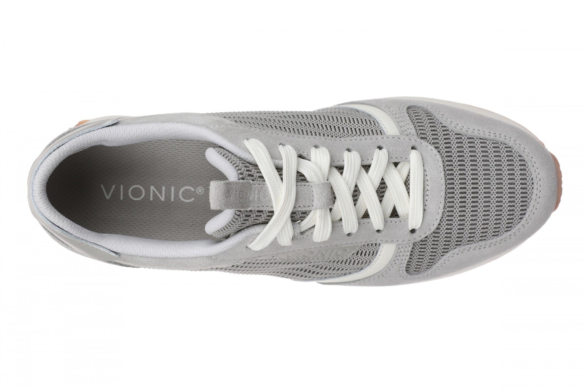 Vionic Monarch Mesh Women's Orthotic Comfort Sneaker with Arch Support - Paloma Grey - Top