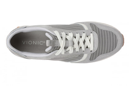 Vionic Monarch Mesh Women's Orthotic Comfort Sneaker with Arch Support - Paloma Grey - Top