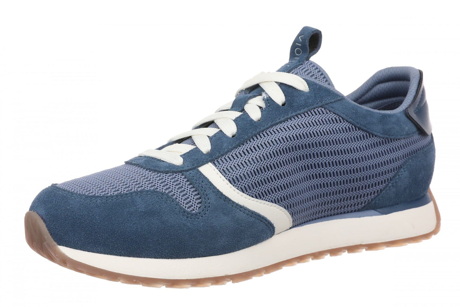 Vionic Monarch Mesh Women's Orthotic Comfort Sneaker with Arch Support - Pacific Blue - Left angle