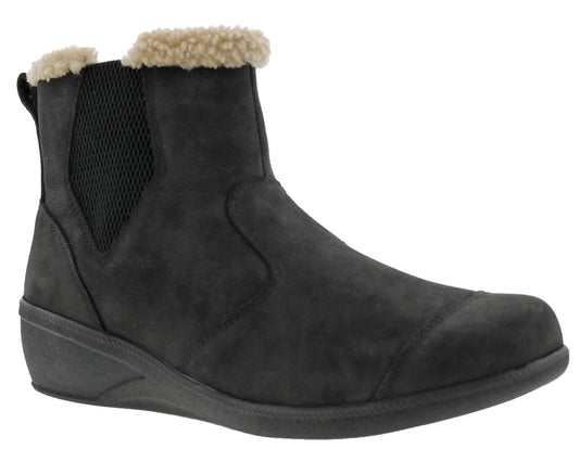 Drew Jayla Women's Orthotic Boots - Black Nubuck - Main View