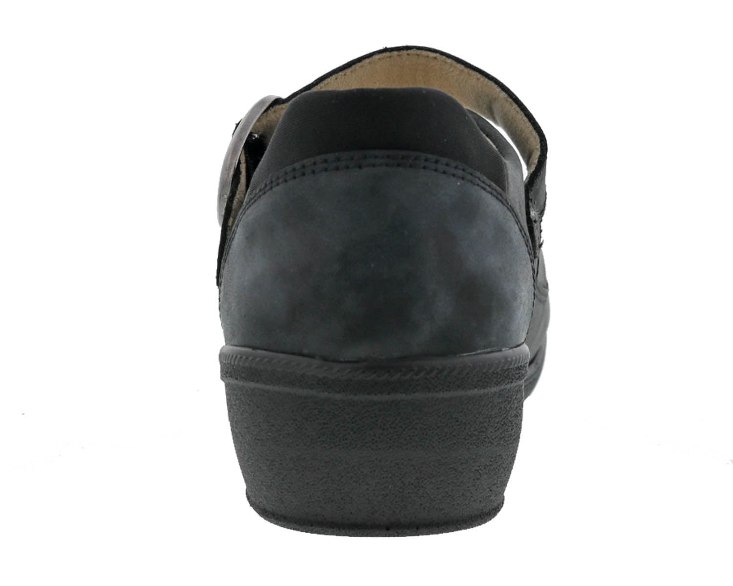 Drew Jillian Women's Therapeutic Shoes - Black Leather - Back View