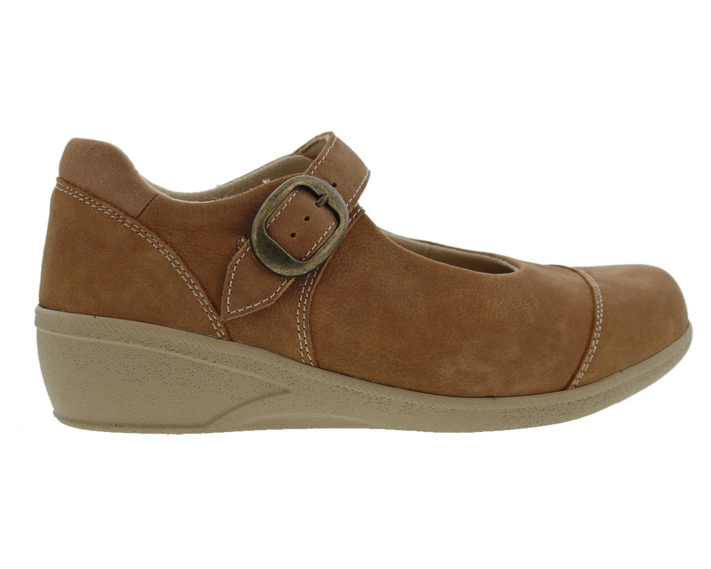 Drew Jillian Women's Therapeutic Shoes - Tan Nubuck - Outside View