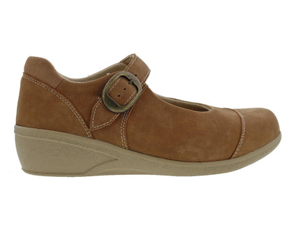 Drew Jillian Women's Therapeutic Shoes - Tan Nubuck - Outside View