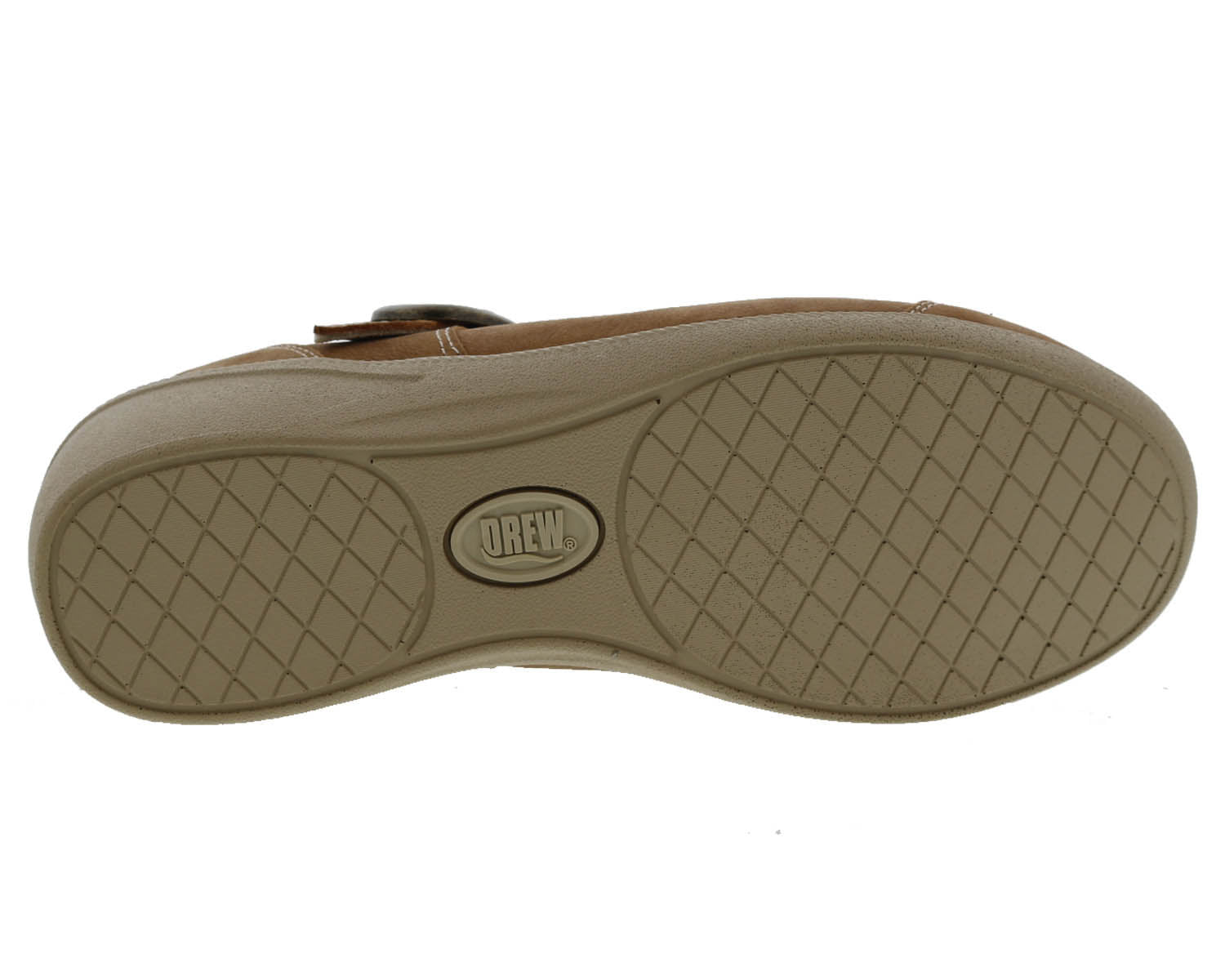 Drew Jillian Women's Therapeutic Shoes - Tan Nubuck - Sole View