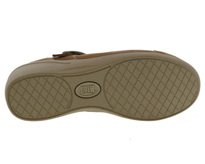 Drew Jillian Women's Therapeutic Shoes - Tan Nubuck - Sole View