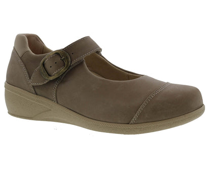Drew Jillian Women's Therapeutic Shoes - Taupe Leather - Main View