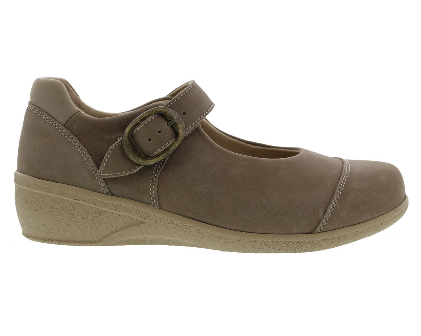 Drew Jillian Women's Therapeutic Shoes - Taupe Leather - Outside View