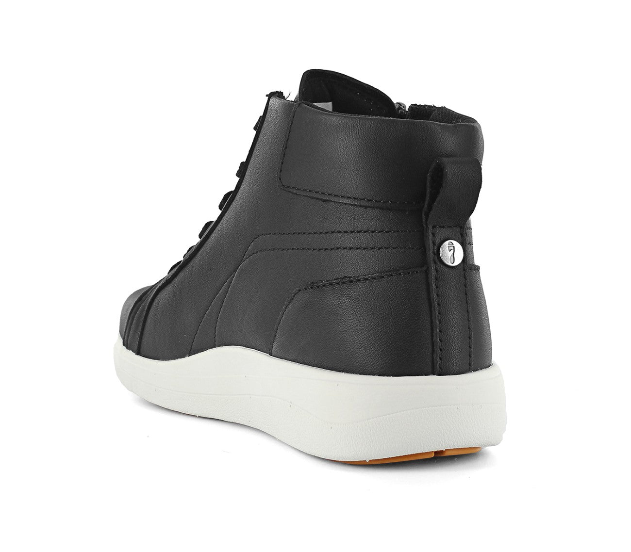 Strive Kensignton Women's Comfort High Top Zipper Sneaker Boot - Black Ii - Back View