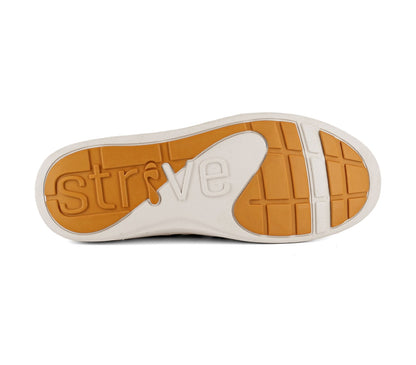 Strive Kensignton Women's Comfort High Top Zipper Sneaker Boot - Sand - Bottom View