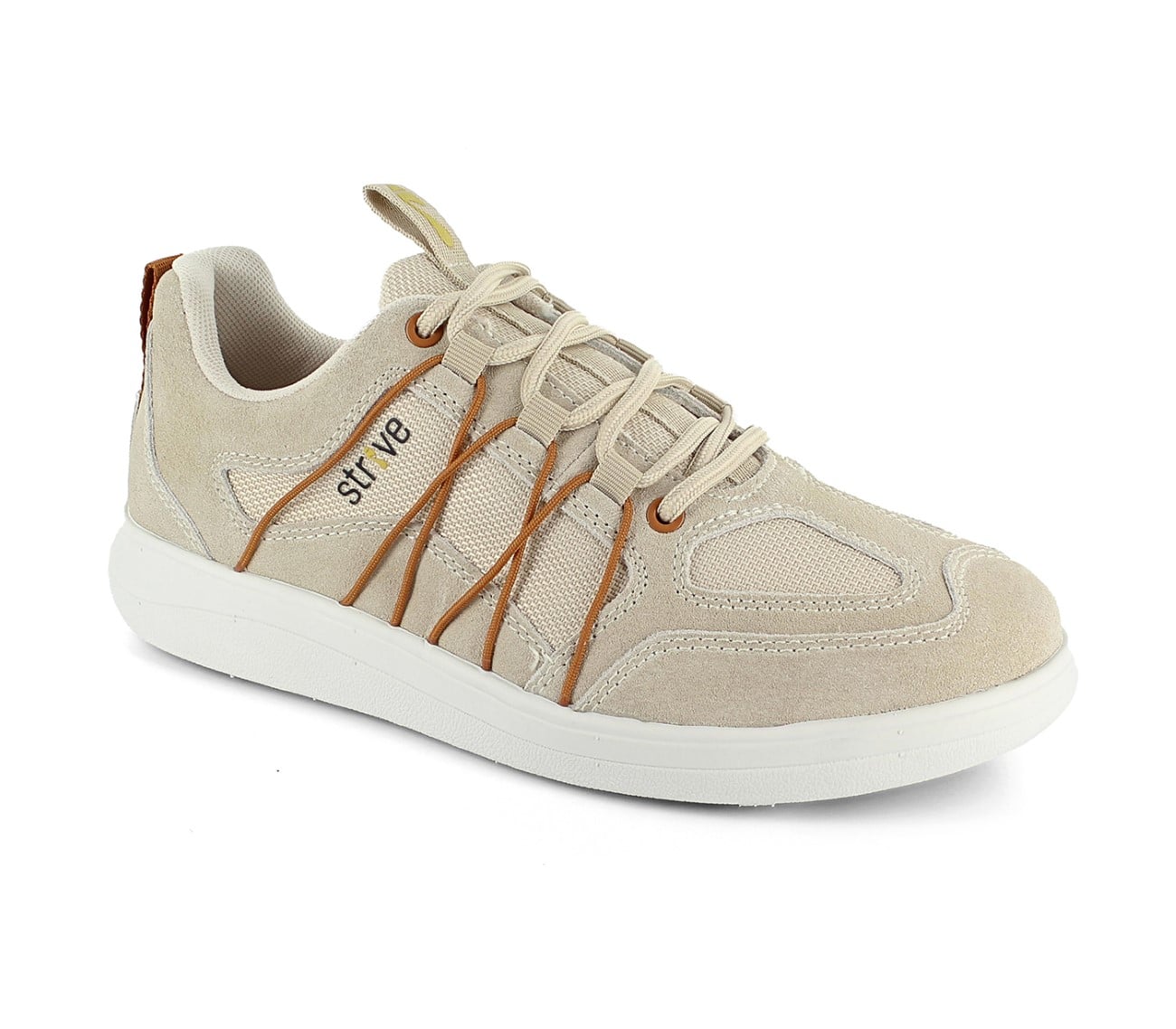 Strive Lisbon Women's Comfort Sneaker - Sand - Angle