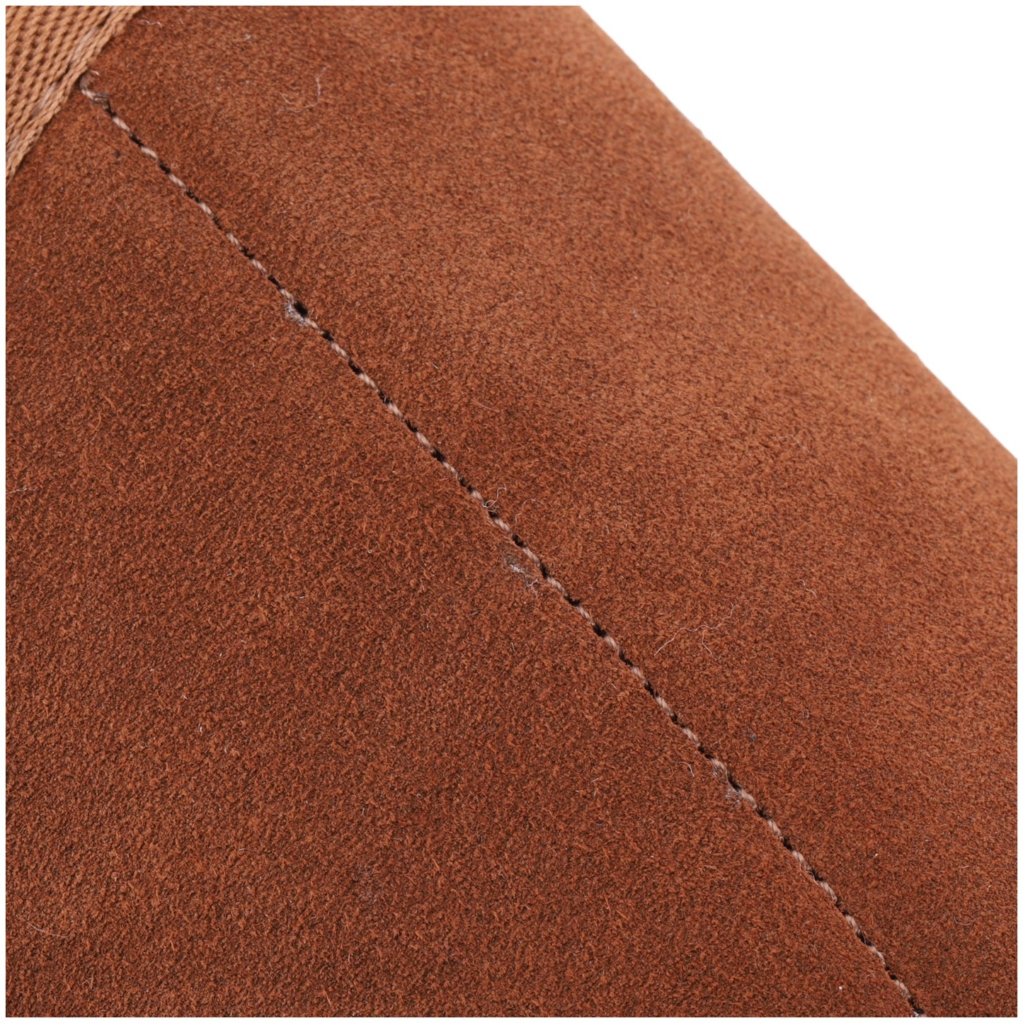 Lamo APMA Men's Open Toe Wrap Slippers CM2337 - Chestnut - Detail View