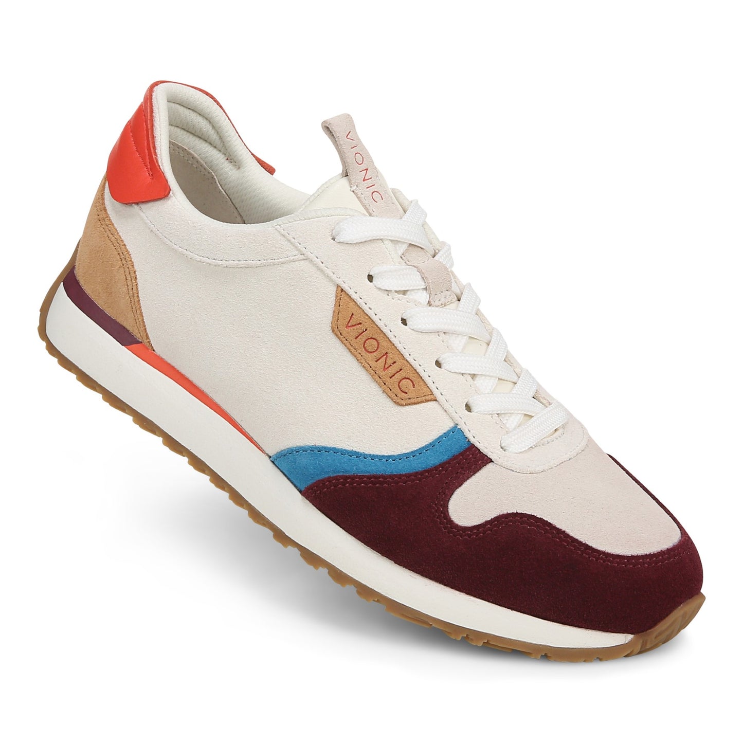 Vionic Monarch Women's Comfort Sneaker - Ivory Multi - MONARCH-J3221L1100-IVORY MULTI-13fl-med