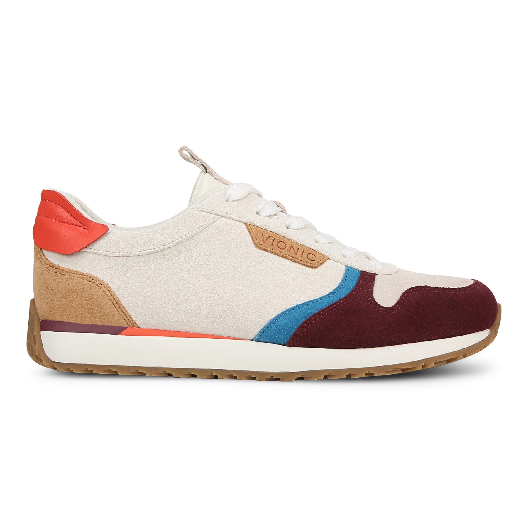 Vionic Monarch Women's Comfort Sneaker - Ivory Multi - Right side