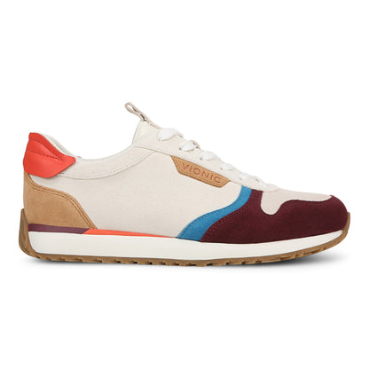 Vionic Monarch Women's Comfort Sneaker - Ivory Multi - Right side