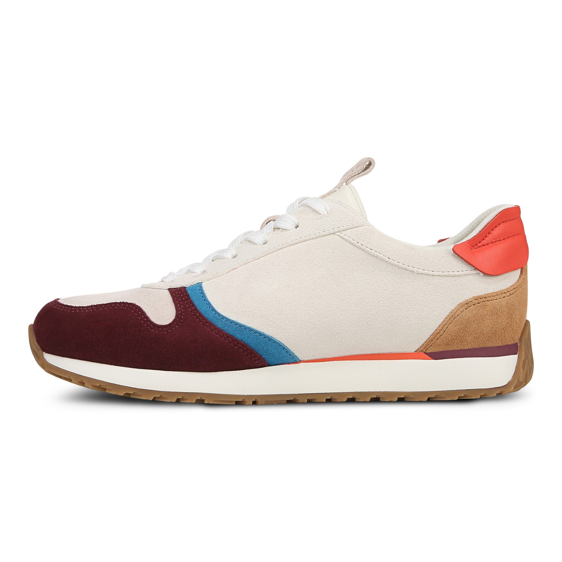 Vionic Monarch Women's Comfort Sneaker - Ivory Multi - Left Side