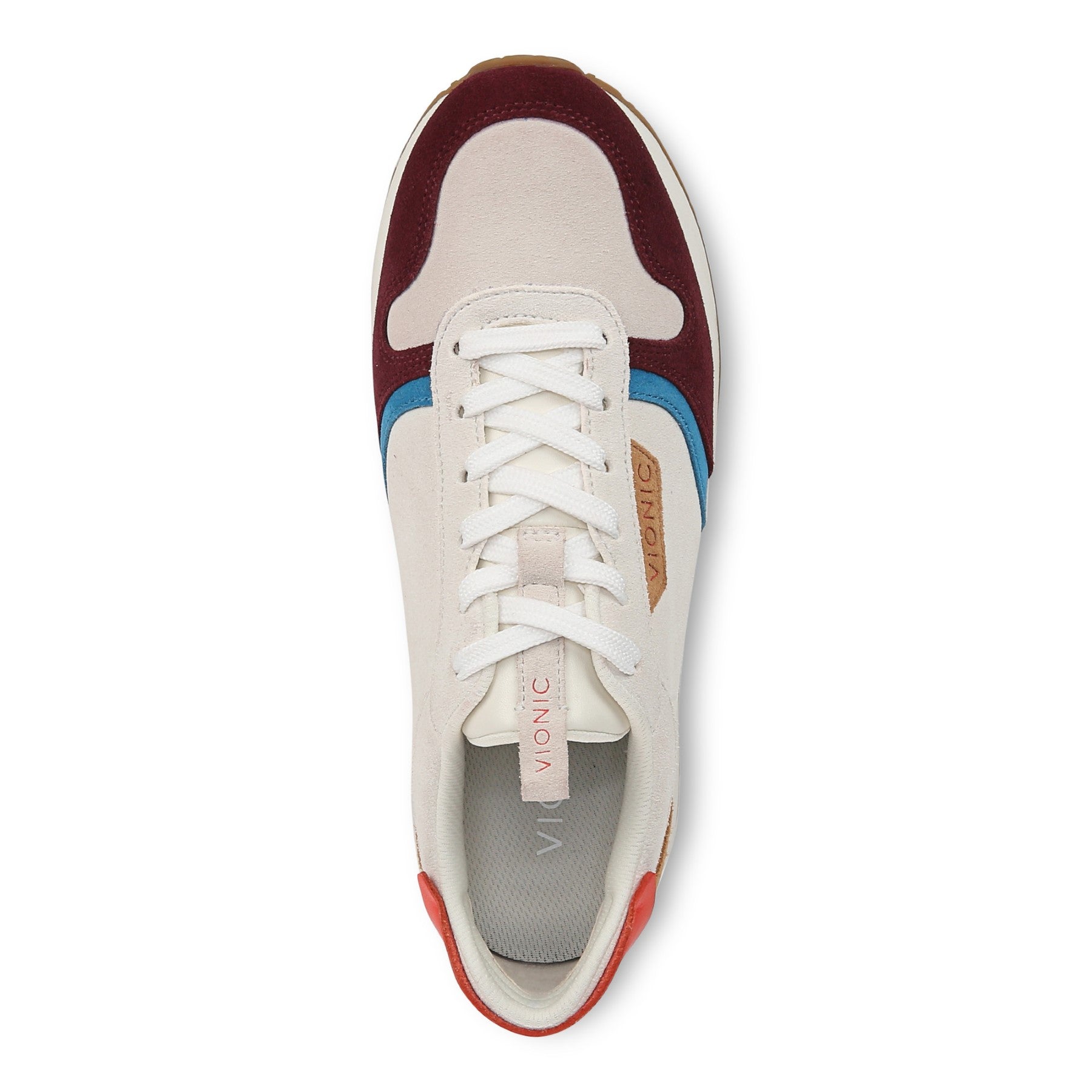 Vionic Monarch Women's Comfort Sneaker - Ivory Multi - Top