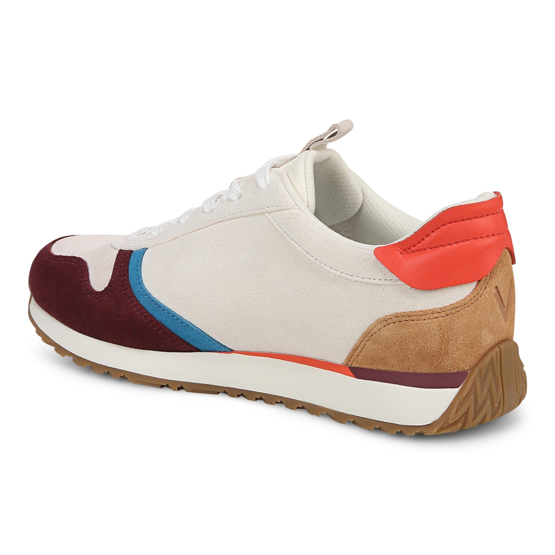 Vionic Monarch Women's Comfort Sneaker - Ivory Multi - Back angle