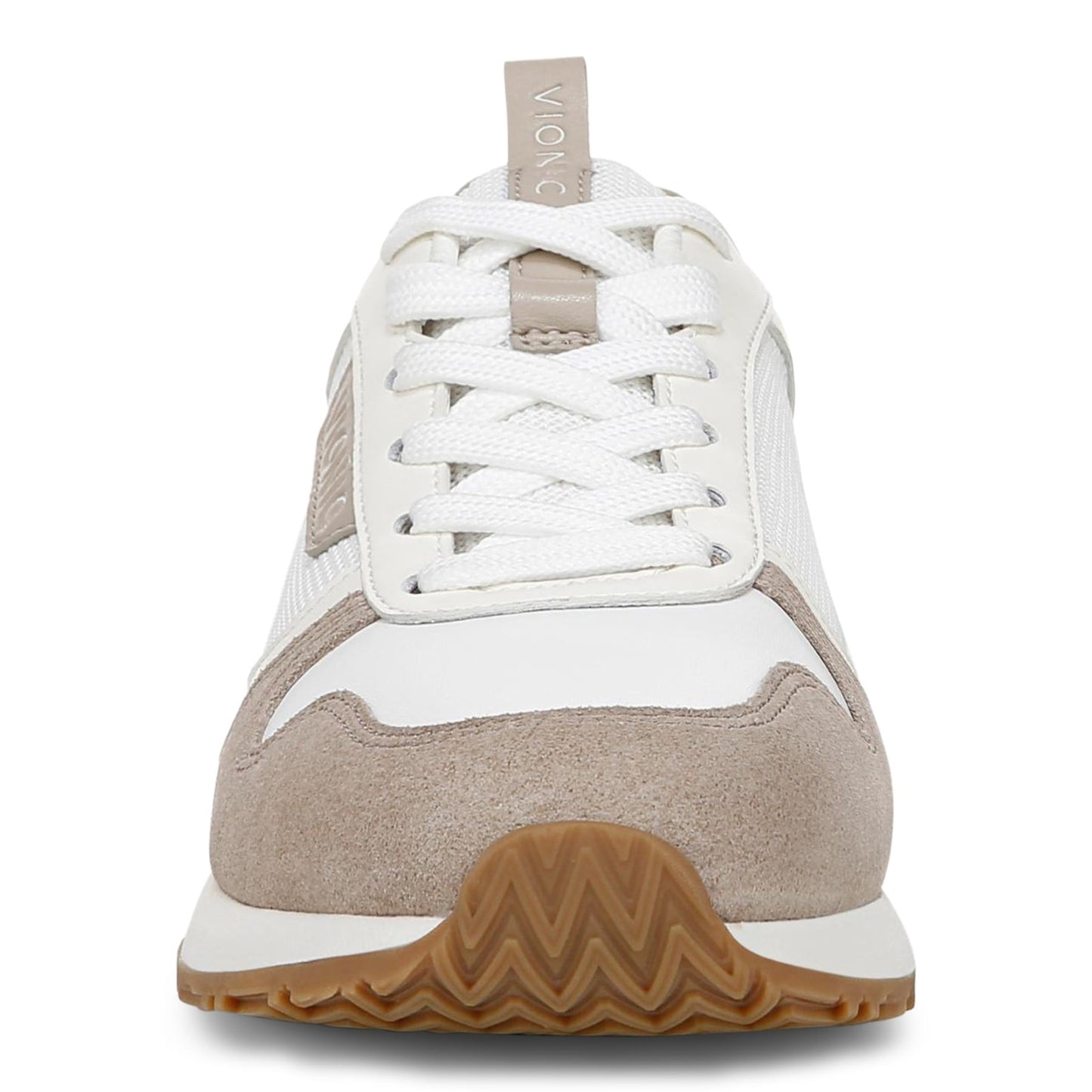 Vionic Monarch Women's Comfort Sneaker - White/cobblestone - Front