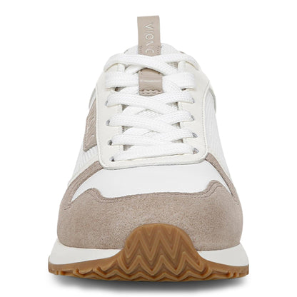 Vionic Monarch Women's Comfort Sneaker - White/cobblestone - Front