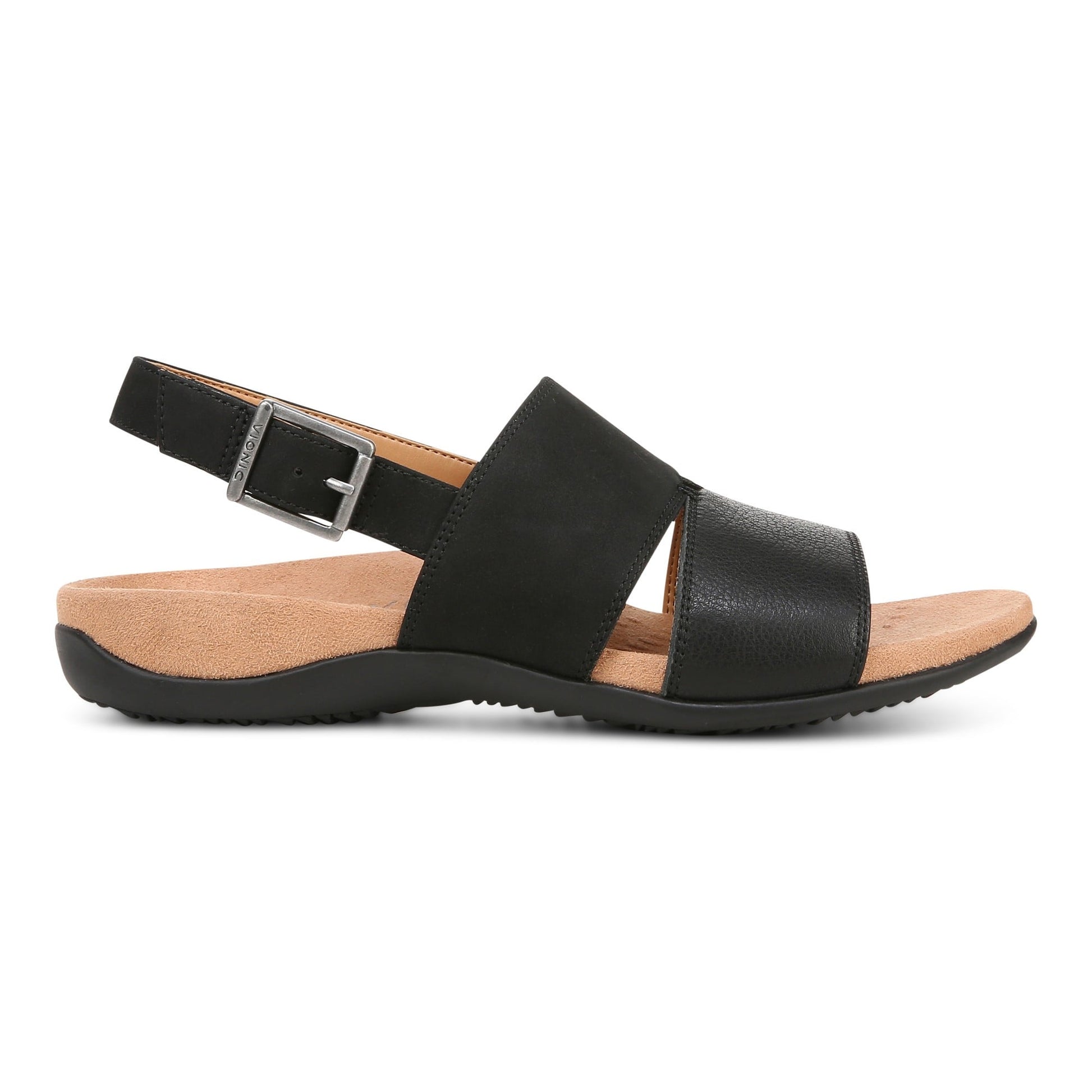 Vionic Morro Women's Slingback Comfort Orthotic Sandal - Black - Right side