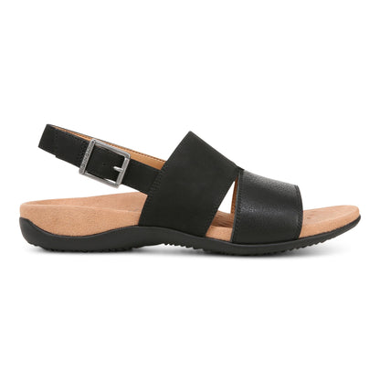 Vionic Morro Women's Slingback Comfort Orthotic Sandal - Black - Right side