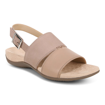 Vionic Morro Women's Slingback Comfort Orthotic Sandal - Taupe - Angle main