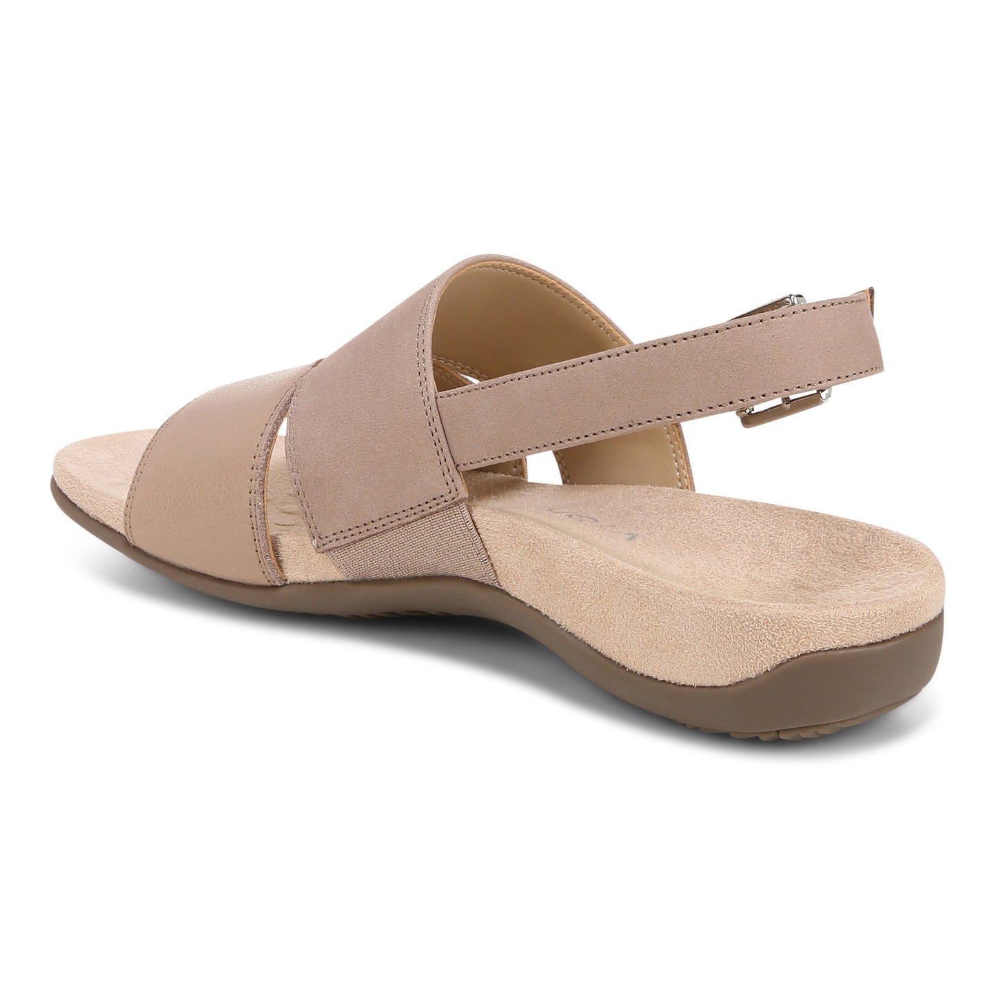 Vionic Morro Women's Slingback Comfort Orthotic Sandal - Taupe - Back angle