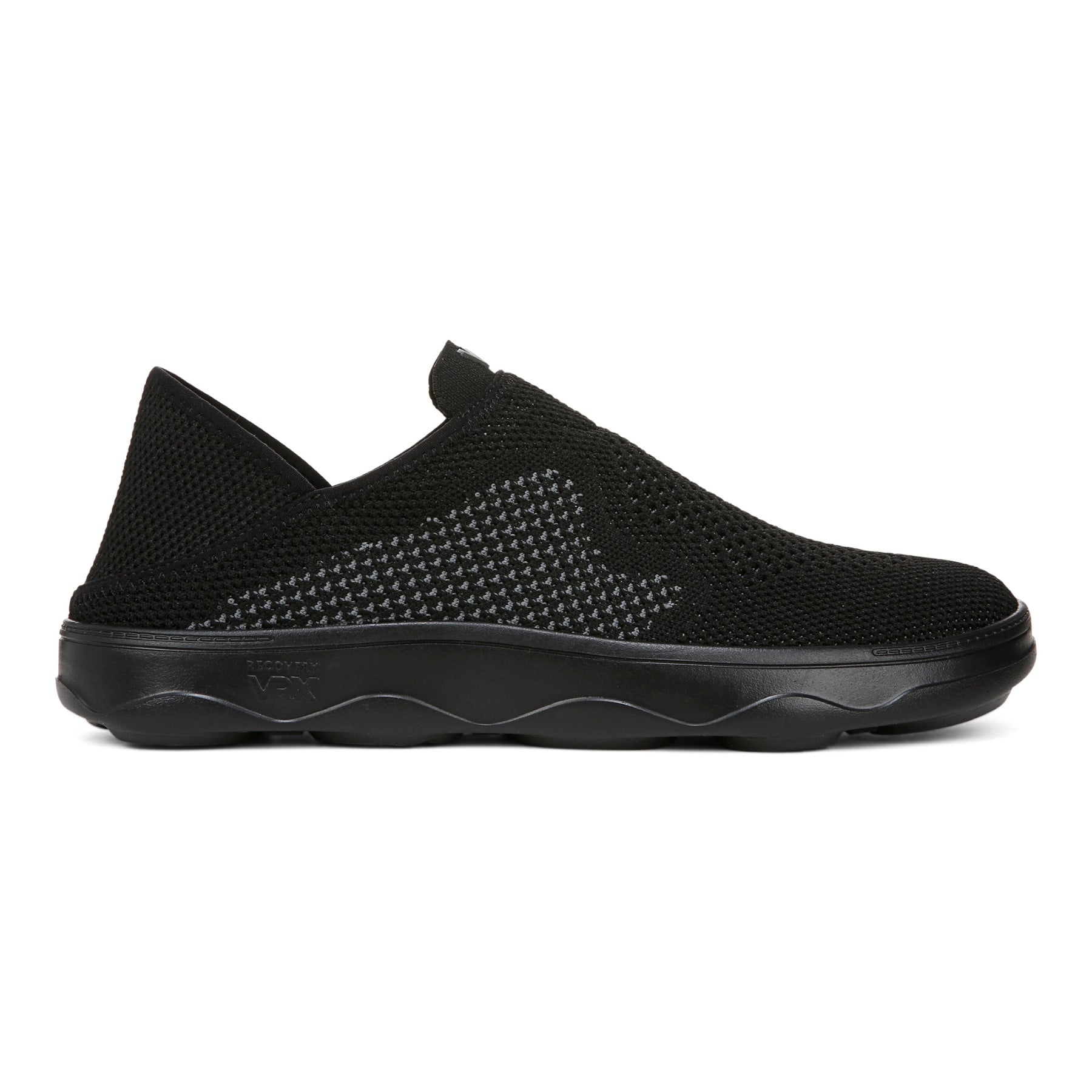 Vionic Sage Rx mens Slip On/Loafer/Moc Shoe - Black - Right side