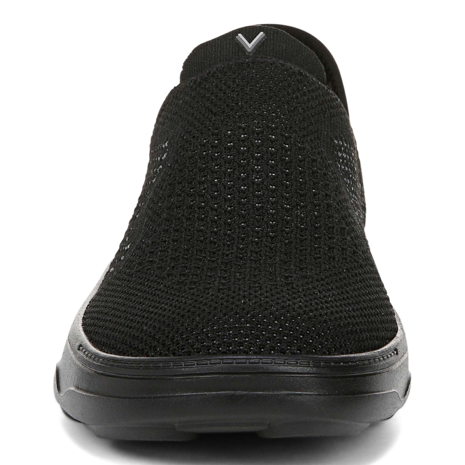 Vionic Sage Rx mens Slip On/Loafer/Moc Shoe - Black - Front