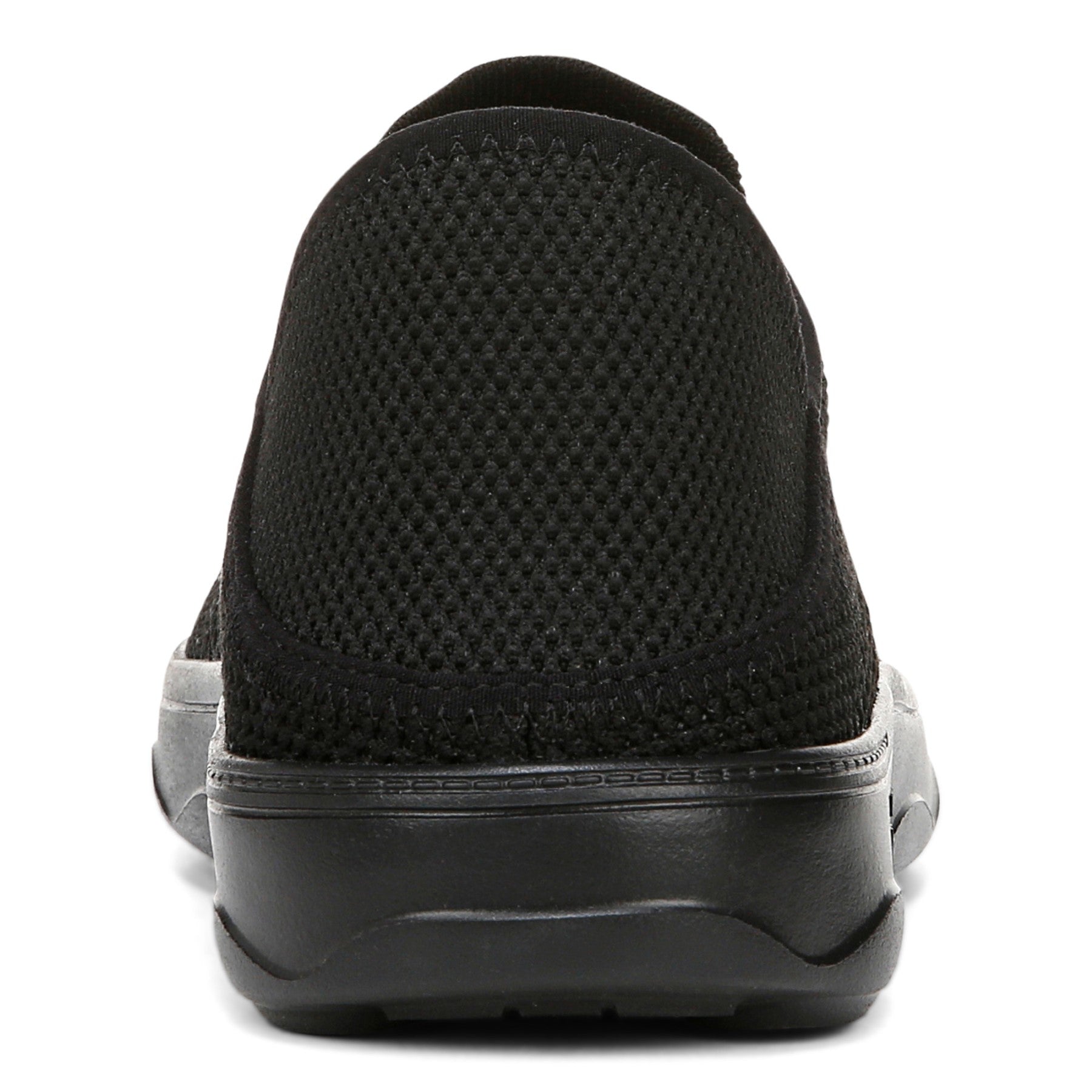 Vionic Sage Rx mens Slip On/Loafer/Moc Shoe - Black - Back