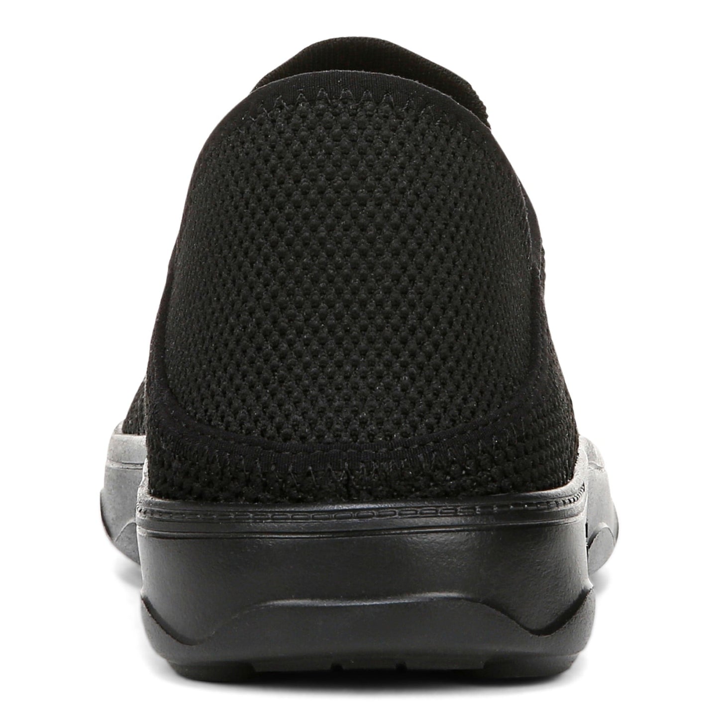 Vionic Sage Rx mens Slip On/Loafer/Moc Shoe - Black - Back