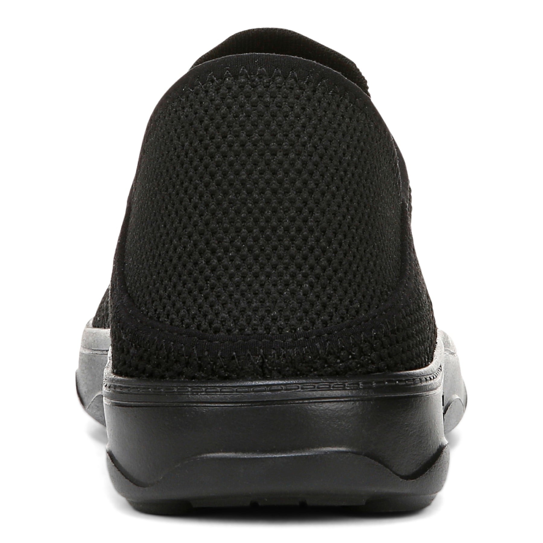 Vionic Sage Rx mens Slip On/Loafer/Moc Shoe - Black - Back