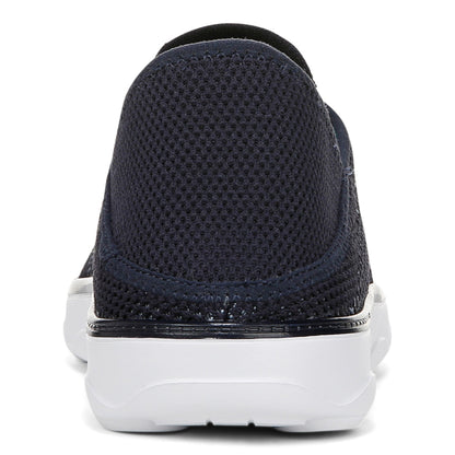 Vionic Sage Rx mens Slip On/Loafer/Moc Shoe - Navy Blazer - Back