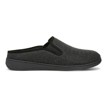 Vionic Unwind mens Mule/Clog Slipper - Black - Right side