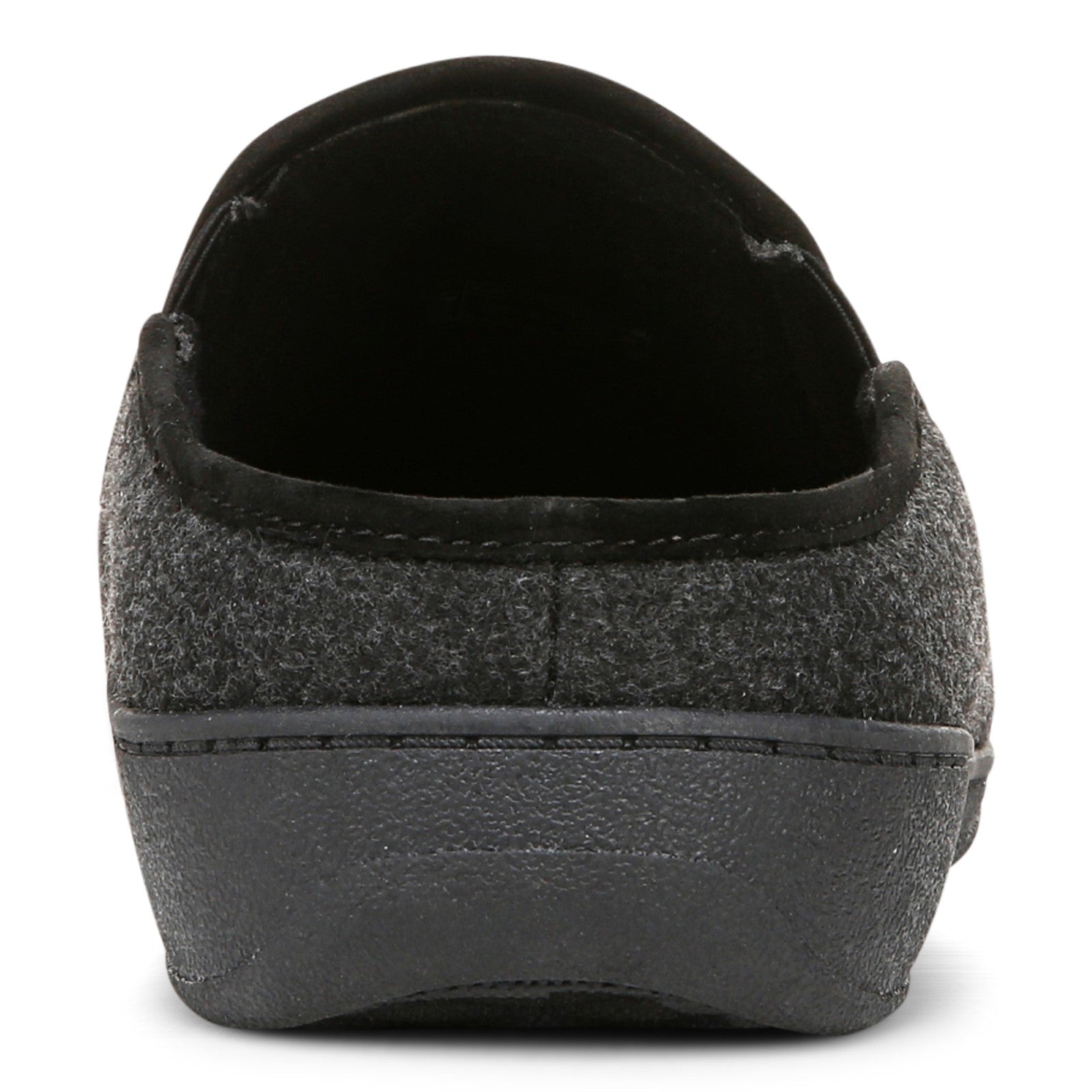 Vionic Unwind mens Mule/Clog Slipper - Black - Back